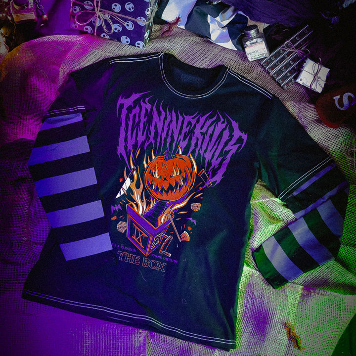 Jack's In The Box Striped Twofer Long Sleeve Tee